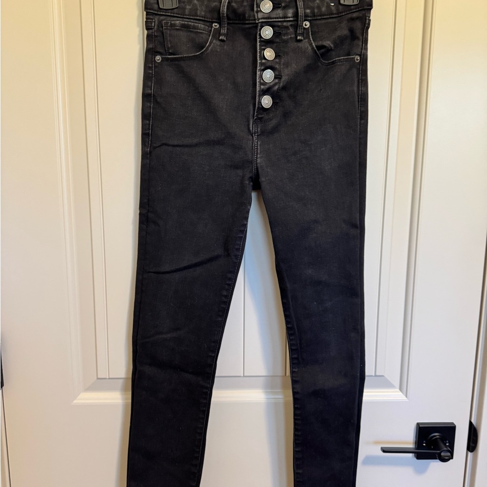 Abercrombie & Fitch High Rise Black Jeans